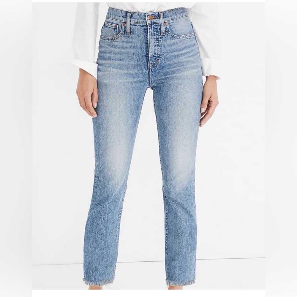 Madewell Perfect Vintage Jean NWT sz 29 with 28” inseam & frayed hem
